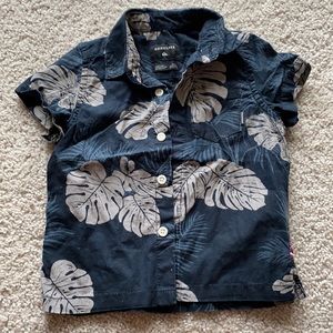2T Quicksilver Hawaiian polo shirt